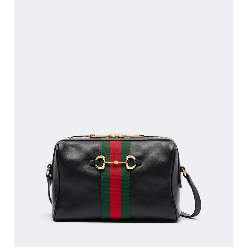 Gucci Horsebit kabelka z černé kůže