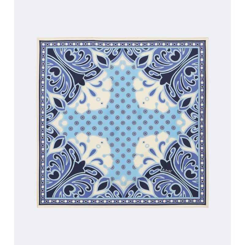 La DoubleJ Printed silk twill scarf
