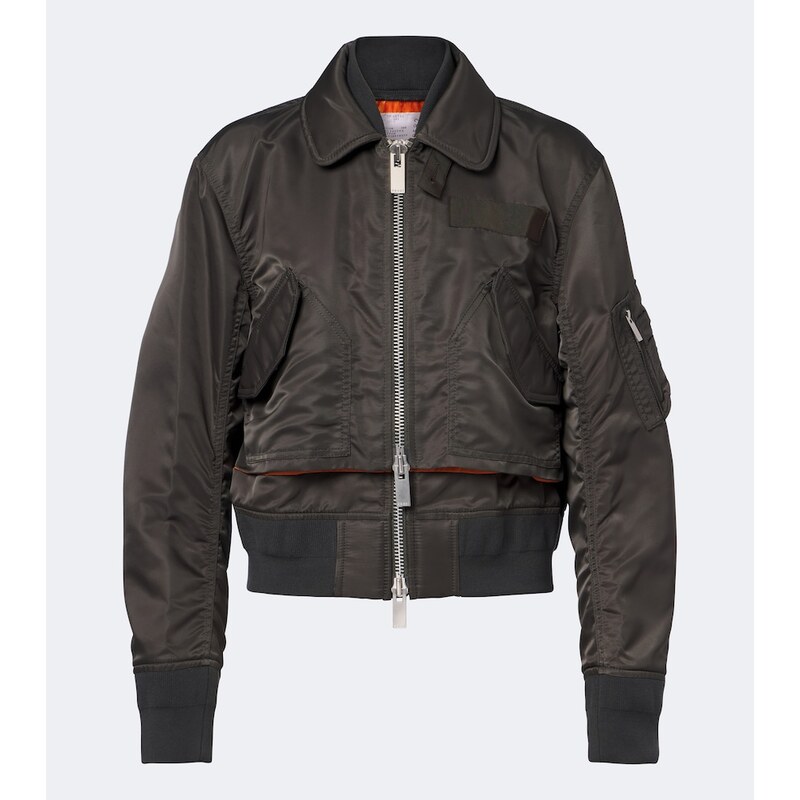 Sacai Layered technical bomber jacket