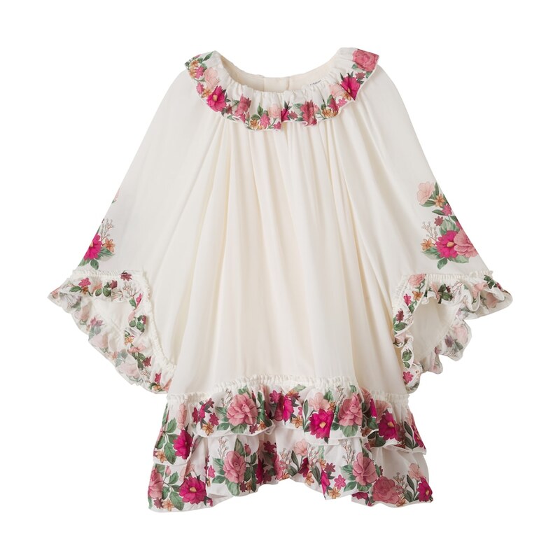 Chloe Kids ChloÃ Kids Floral ruffled tiered dress