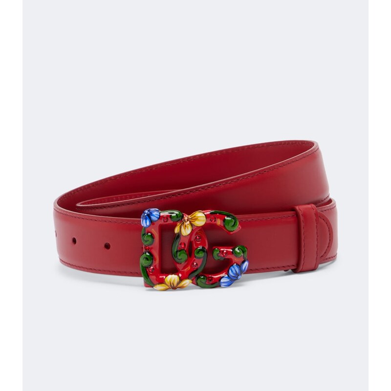 Dolce&Gabbana DG embellished leather belt