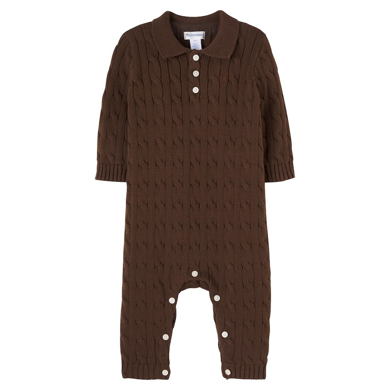 Polo Ralph Lauren Kids Baby cable-knit cotton onesie