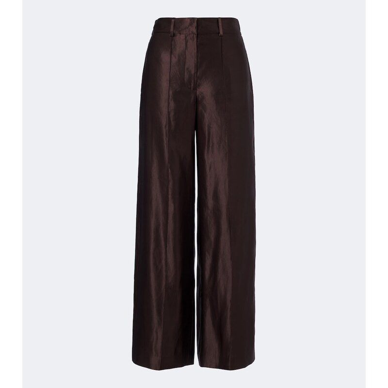 Joseph Jnane linen and silk wide-leg pants
