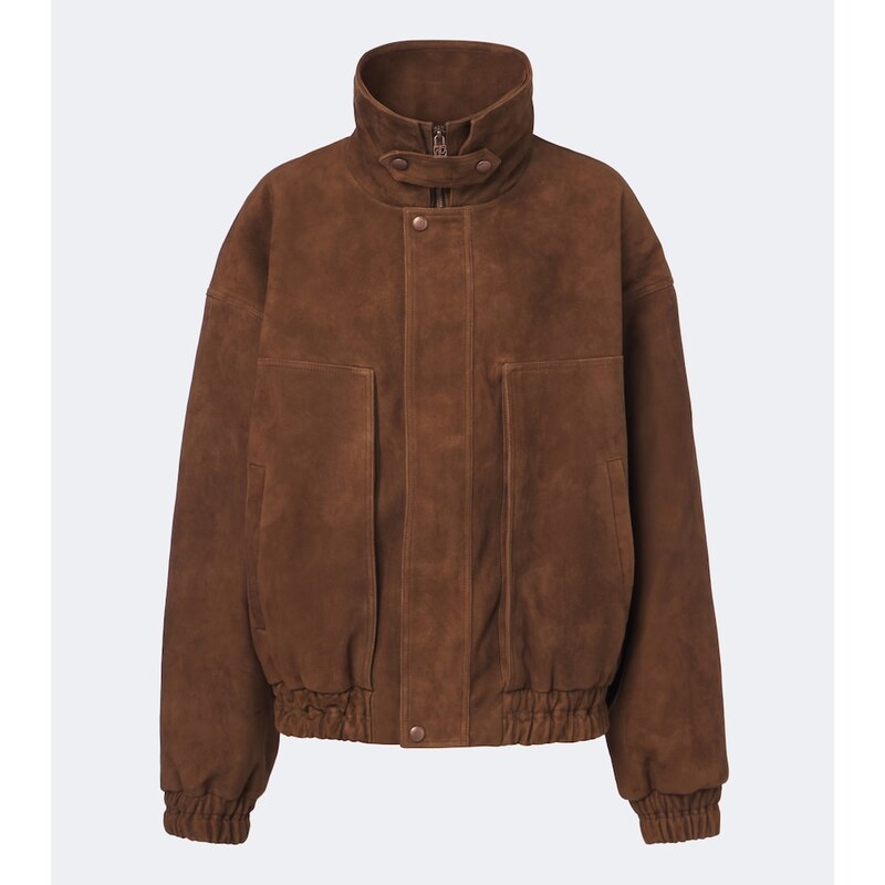 Magda Butrym Suede bomber jacket