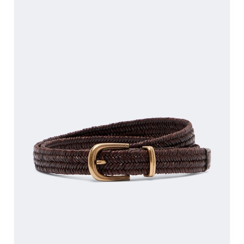 Brunello Cucinelli Woven leather belt