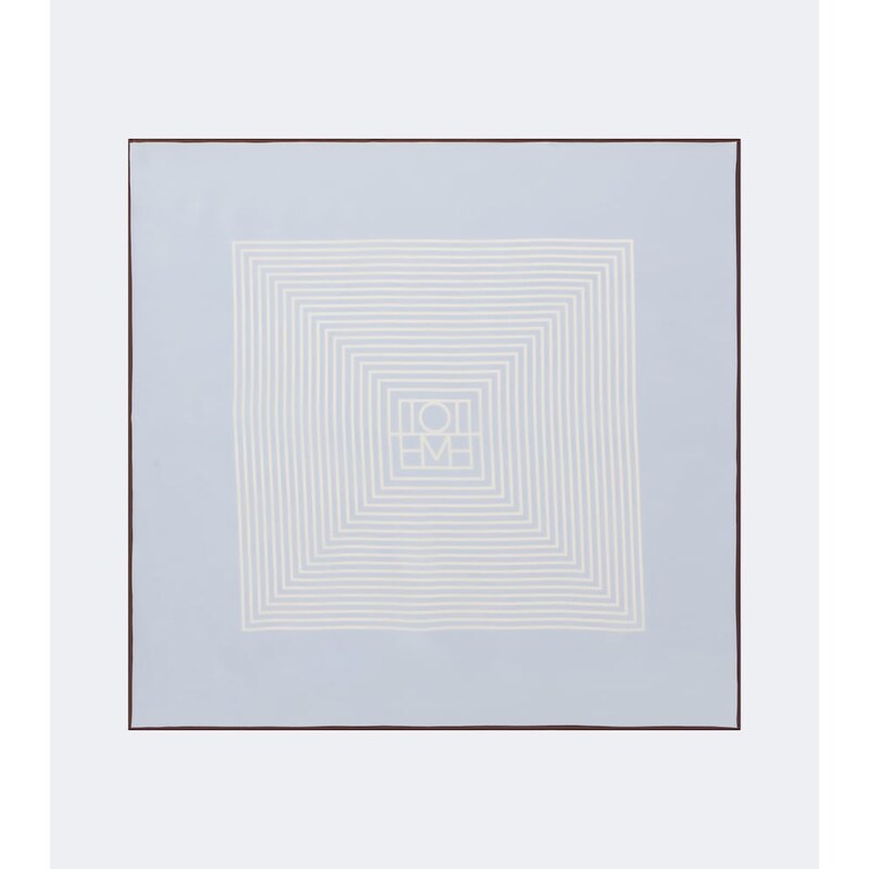 Toteme Monogram silk scarf