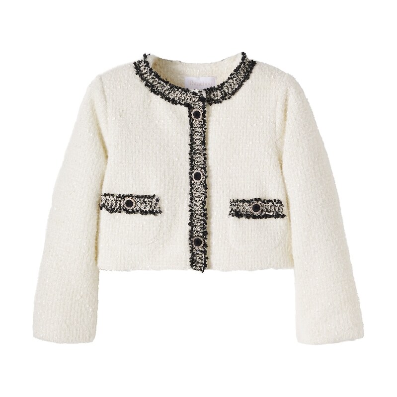 Patachou Embroidered tweed jacket