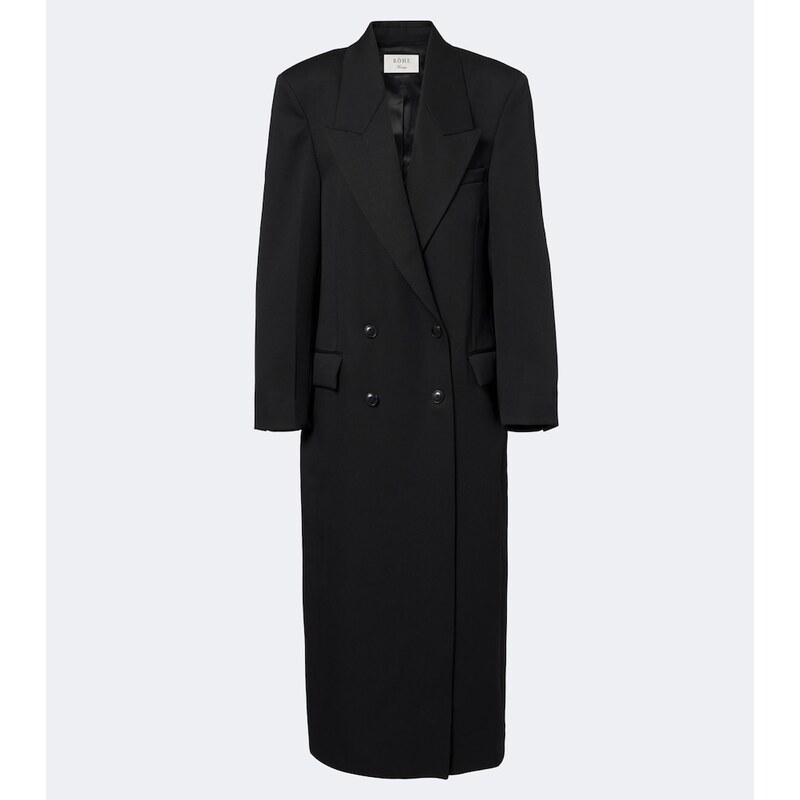 Rohe RÃ³he Double-breasted virgin wool coat