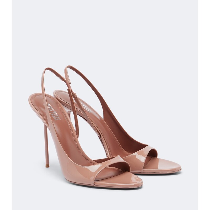 Paris Texas Lidia patent leather slingback sandals