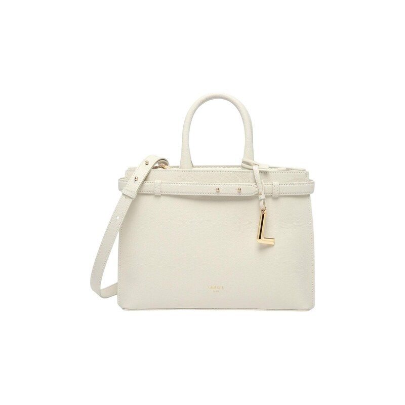 Lancel Kabelka Sac à Main LANCEL Faubourg M Neige bílá