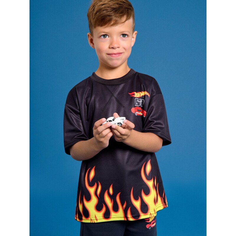 Sinsay - Tričko Hot Wheels - černá