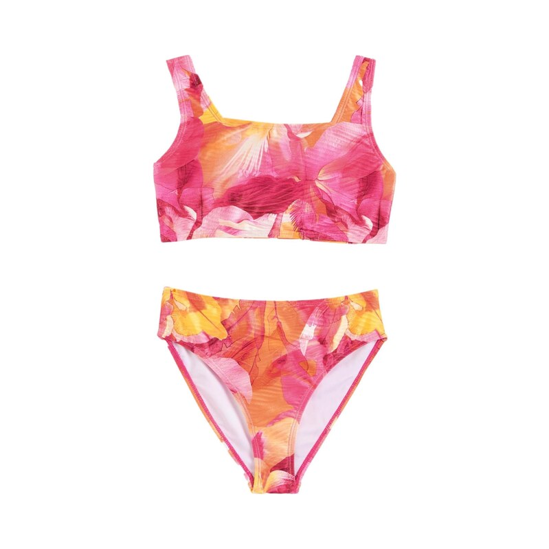 Lipsy Bikiny žlutá / magenta / malinová
