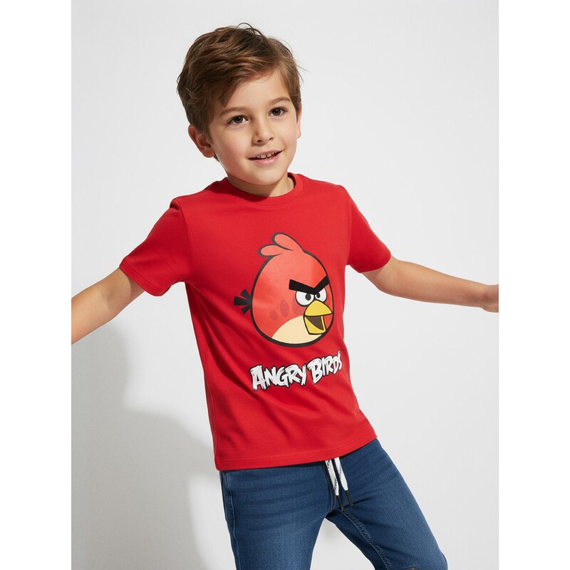 Sinsay - Tričko Angry Birds - červená