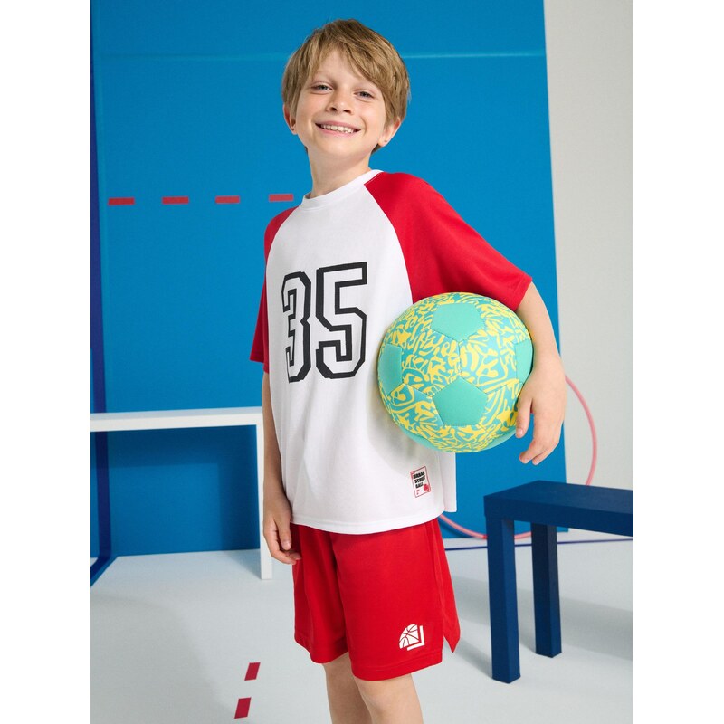 Sinsay - Sportovní kraťasy Active - červená