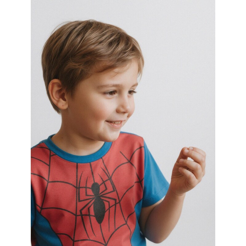 Sinsay - Tričko Spider-Man - modrá
