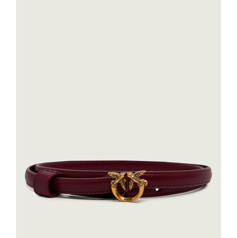 Pinko Kožený pásek Love Berry