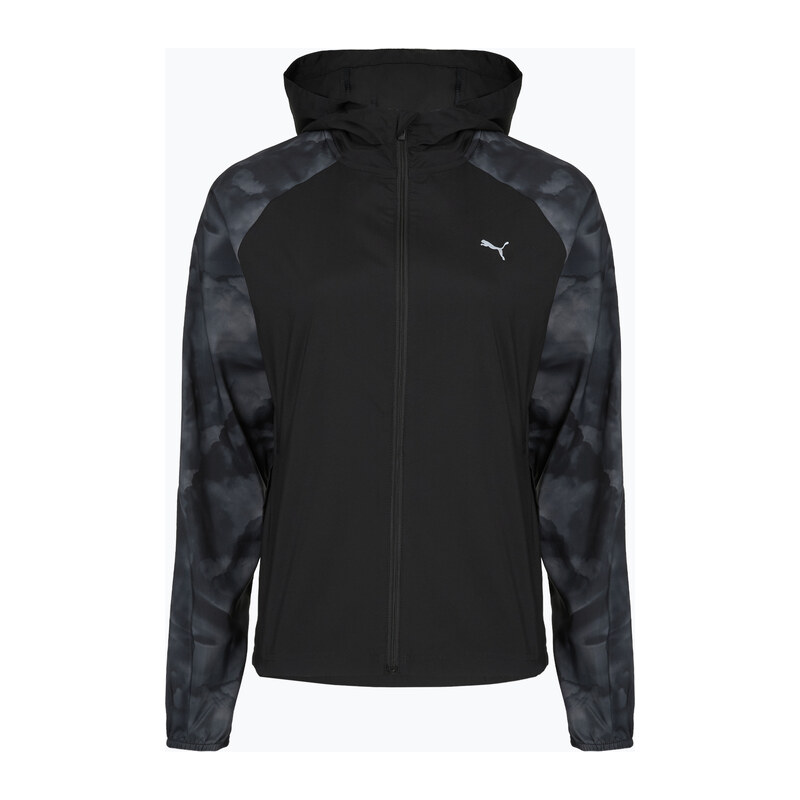 Dámská běžecká bunda Puma Run AOP Favorite Woven Jacket black