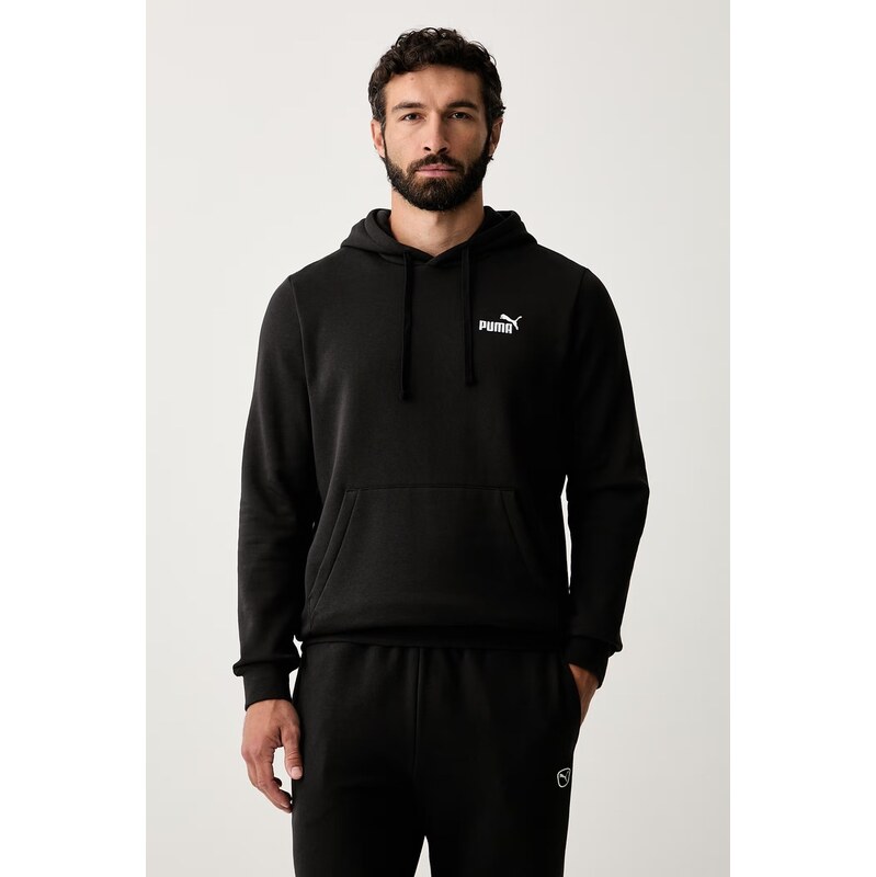 Puma mikina s kapucí pánská s bavlnou Essentials
