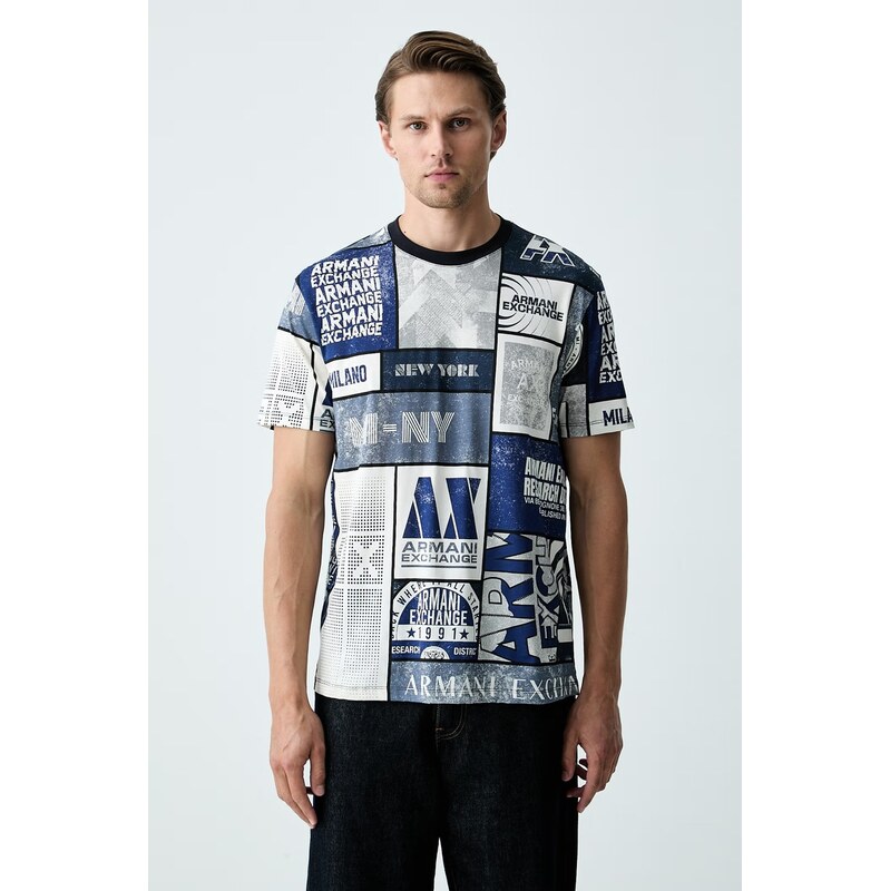 Armani Exchange tričko pánské s bavlnou
