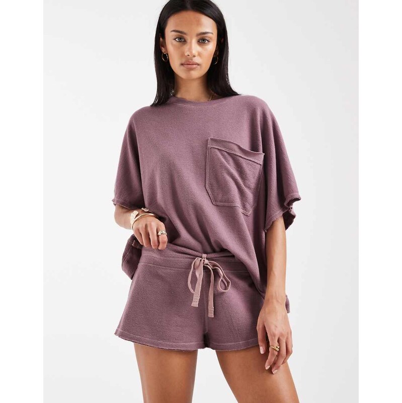 Free People Intimately FP staycation sleep shorts in eldberry