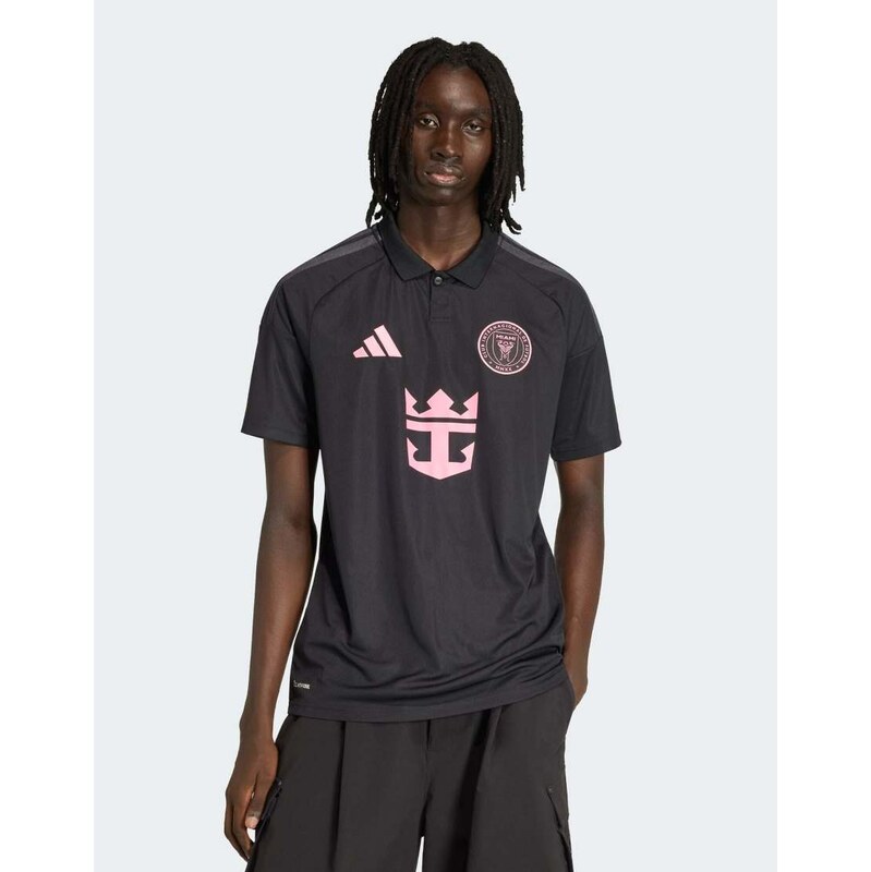 adidas performance Inter miami cf away jersey in black / bliss