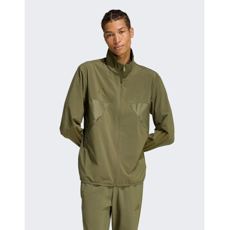 adidas performance House of tiro track top in olive strata /