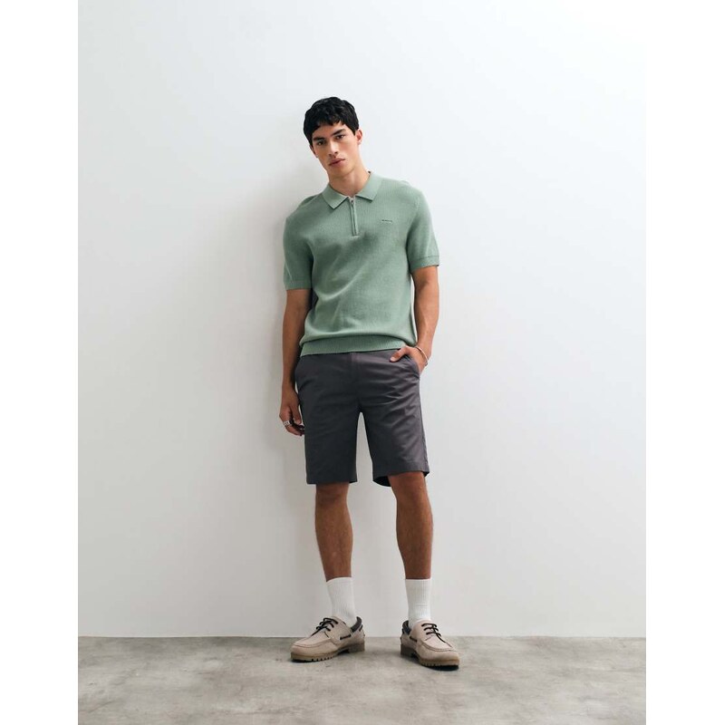 Gant slim sport chino shorts in tan-Brown