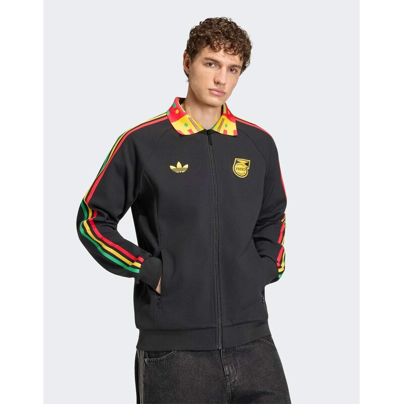 adidas performance Jamaica x bob marley away anthem jacket in
