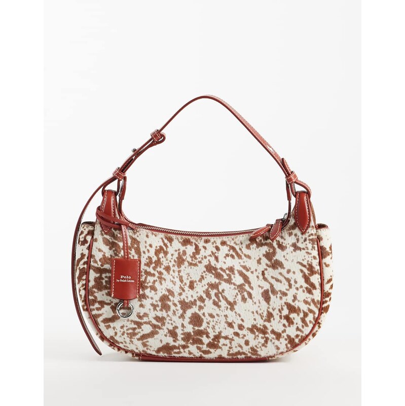 Polo Ralph Lauren shoulder bag in cow print in brown
