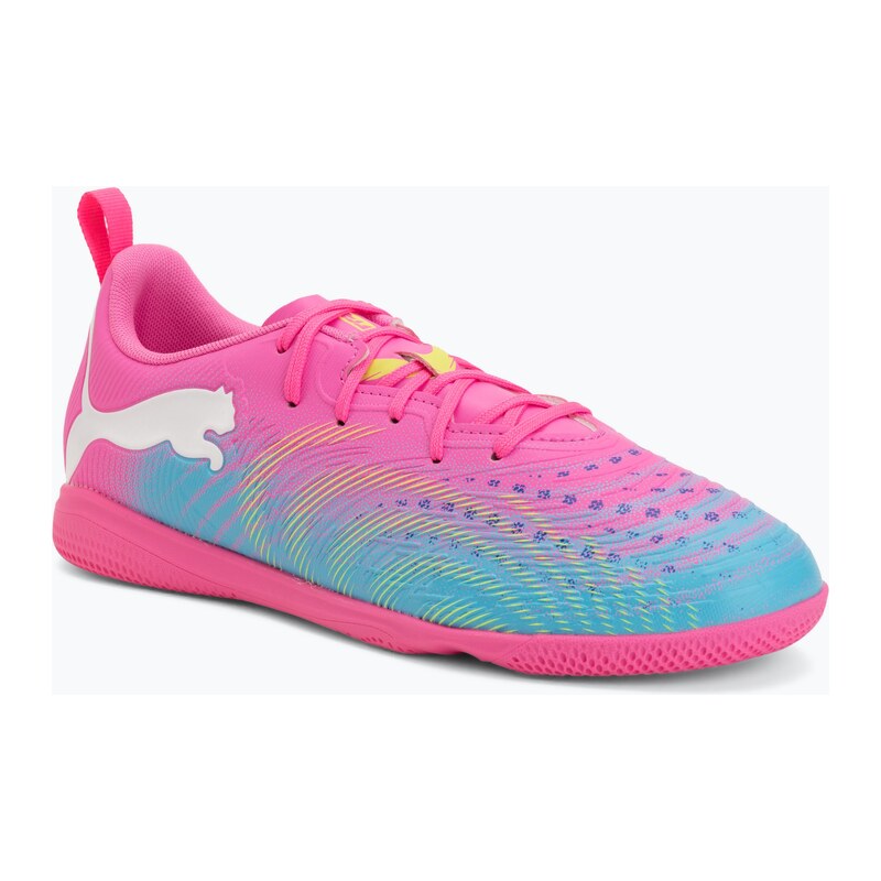 Dětské kopačky PUMA Future 9 Play IT Jr poison pink/puma wht/sun