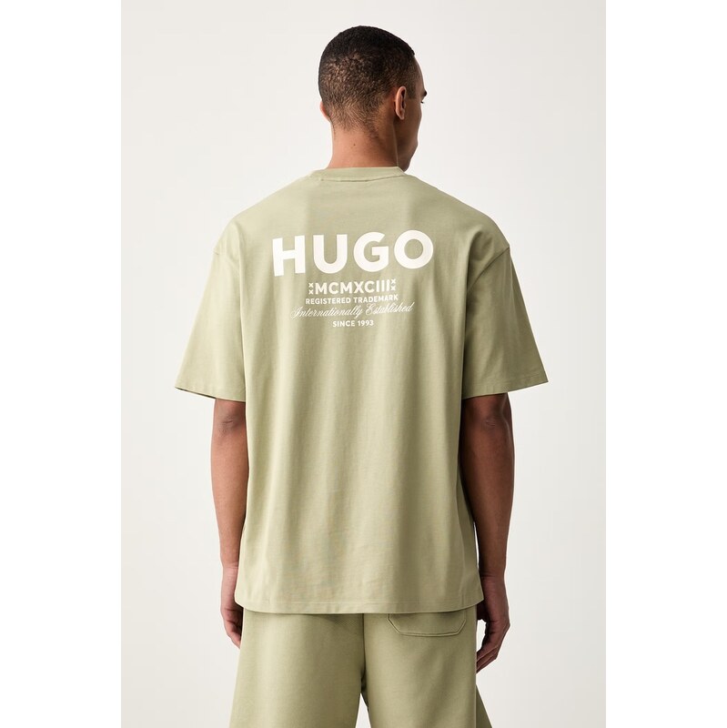 HUGO Blue tričko pánské bavlněné Nalono