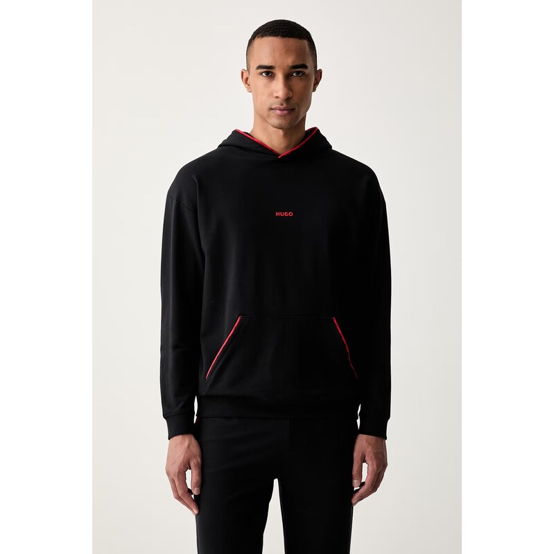HUGO mikina s kapucí pánská s bavlnou NOAH HOODIE