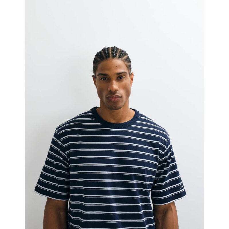 Jack & Jones t-shirt in navy and white stripe