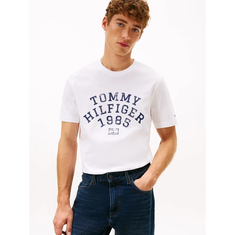 Tommy Hilfiger pánské bílé tričko