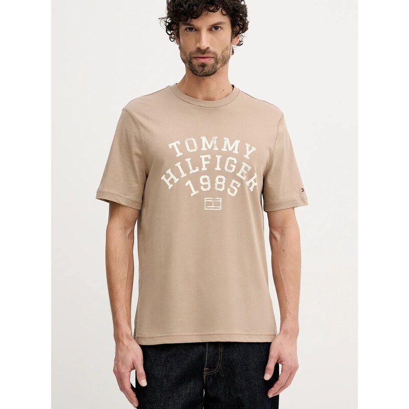 Tommy Hilfiger pánské béžové tričko