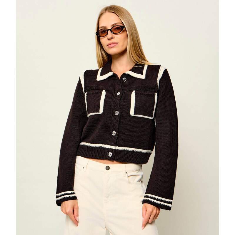 Pinko Vlněný kardigan New Sulcis | Cropped Fit