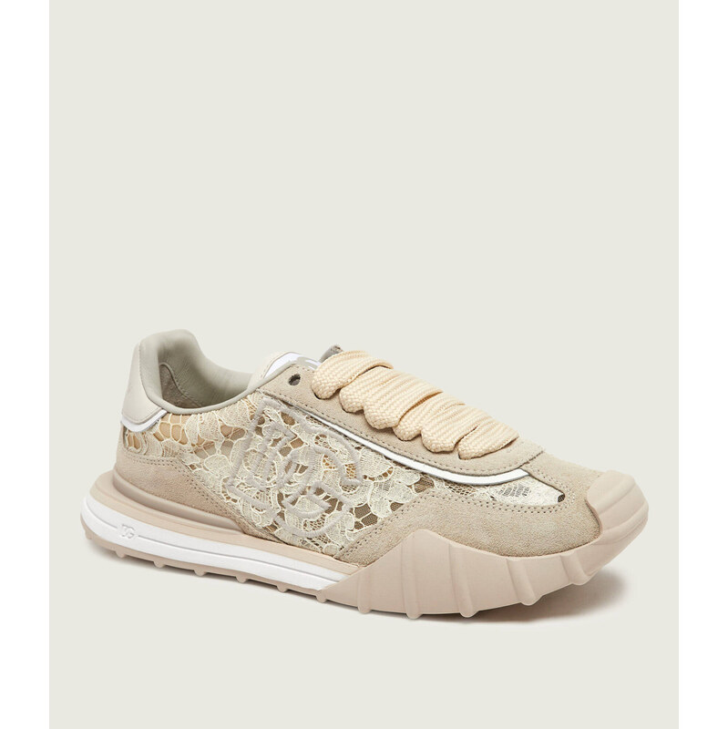 Dolce & Gabbana Krajkové tenisky | semiš