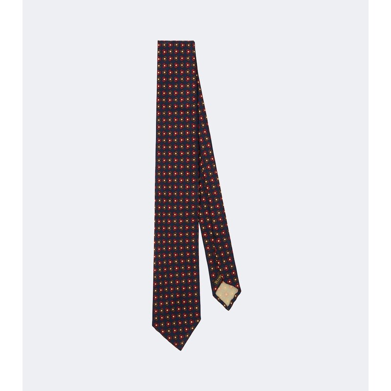 Rubinacci Printed silk tie