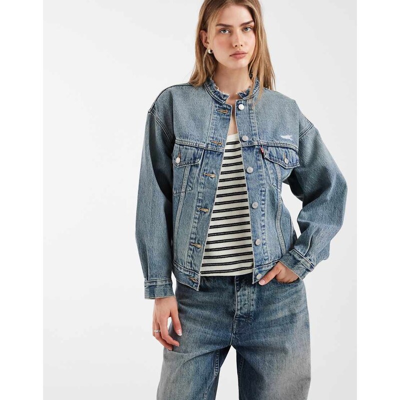 Levis 90s trucker in blue