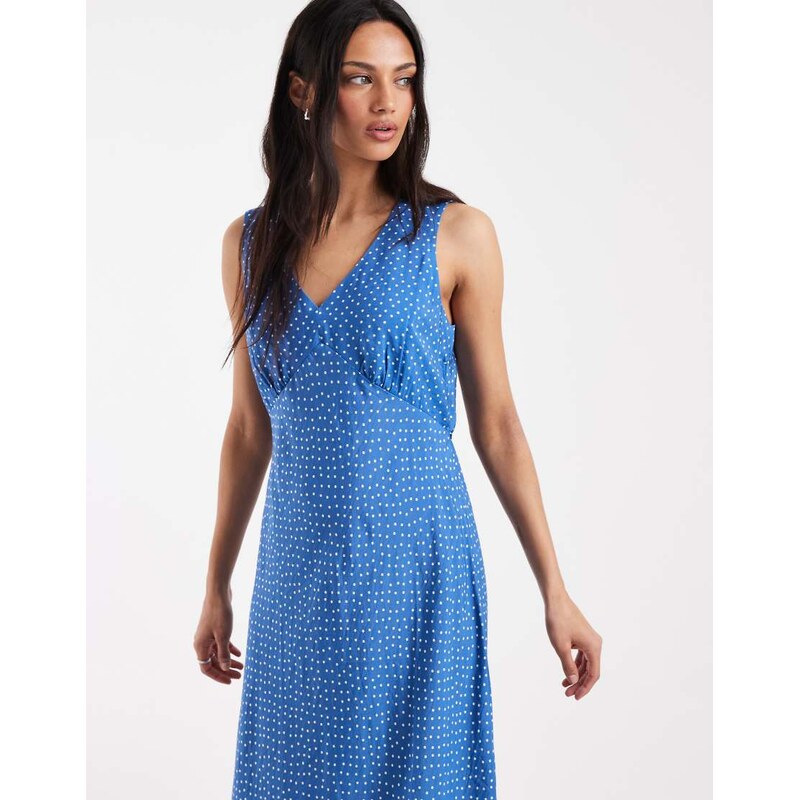 Levis brita ditsy print slip dress in blue