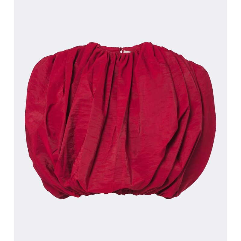 Magda Butrym Silk-blend taffeta crop top