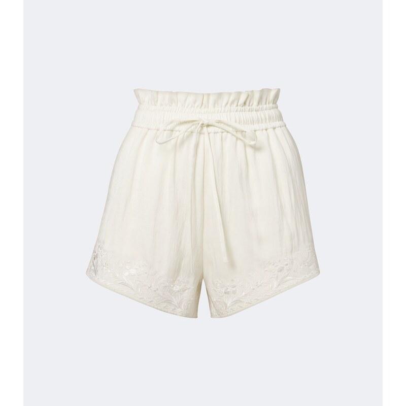 Xu Zhi Floral embroidered shorts