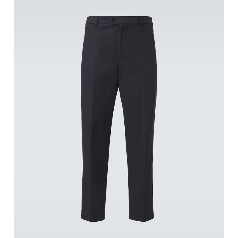 Umit Benan Matt cotton-blend straight pants