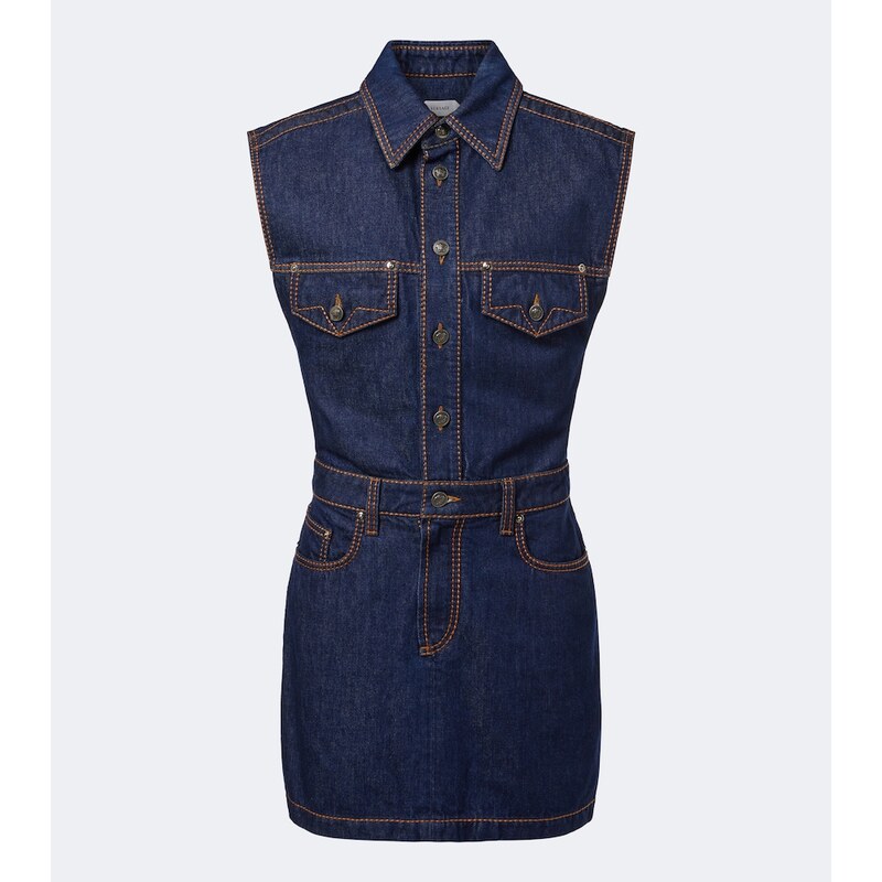 Versace Denim minidress v modré barvě