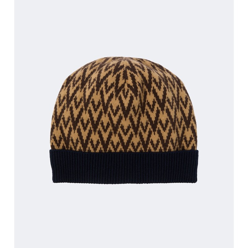 Valentino Garavani Toute La V jacquard virgin wool beanie