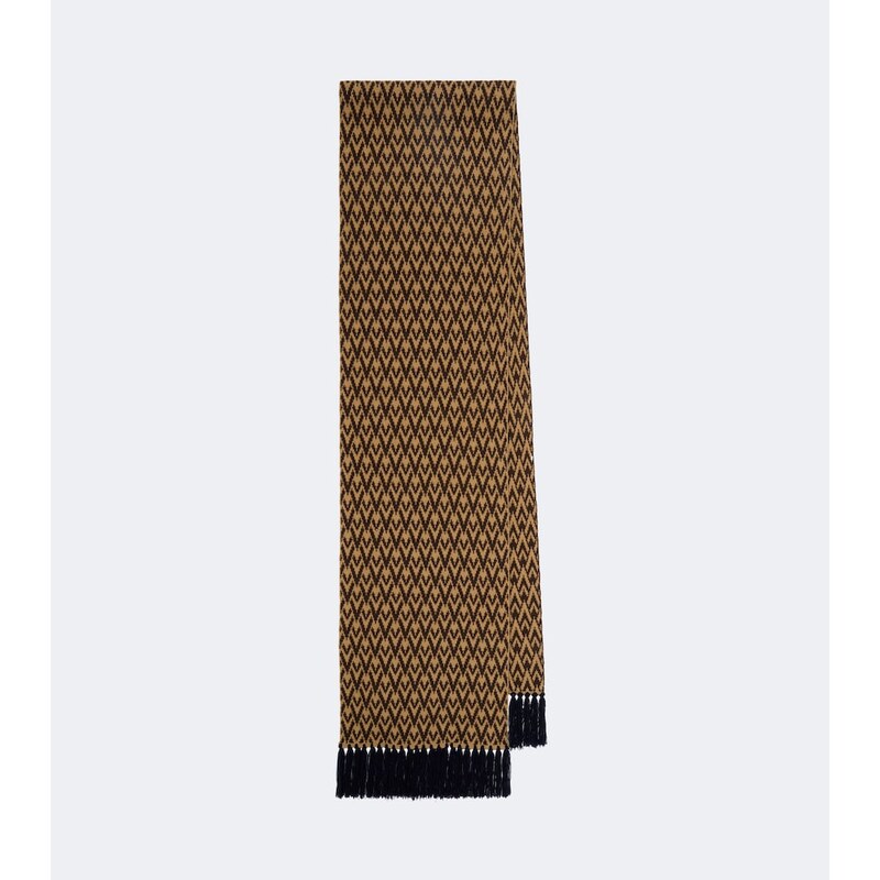 Valentino Garavani Toute La V virgin jacquard wool scarf