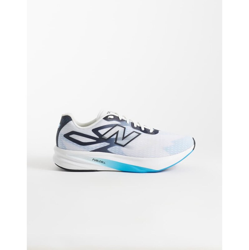 New Balance Flite-R running trainers in white and blue
