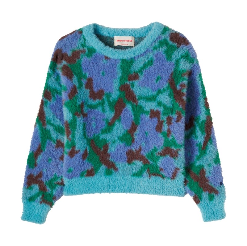 Bobo Choses Watercolor jacquard sweater