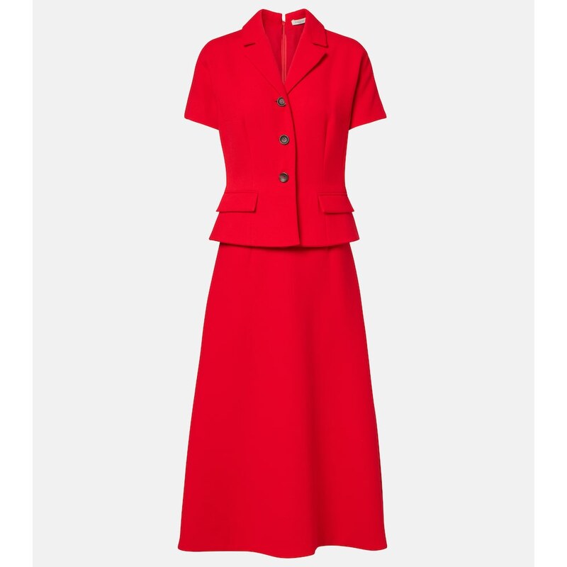 Emilia Wickstead Alexina wool crÃªpe midi dress