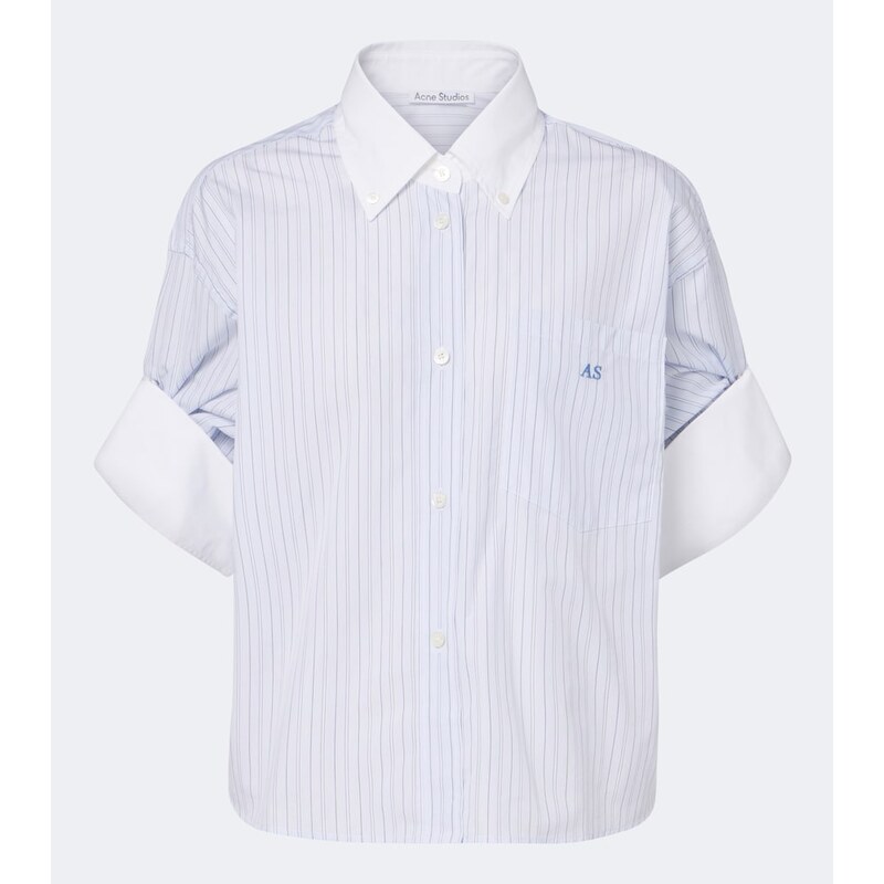 Acne Studios Striped cotton poplin shirt